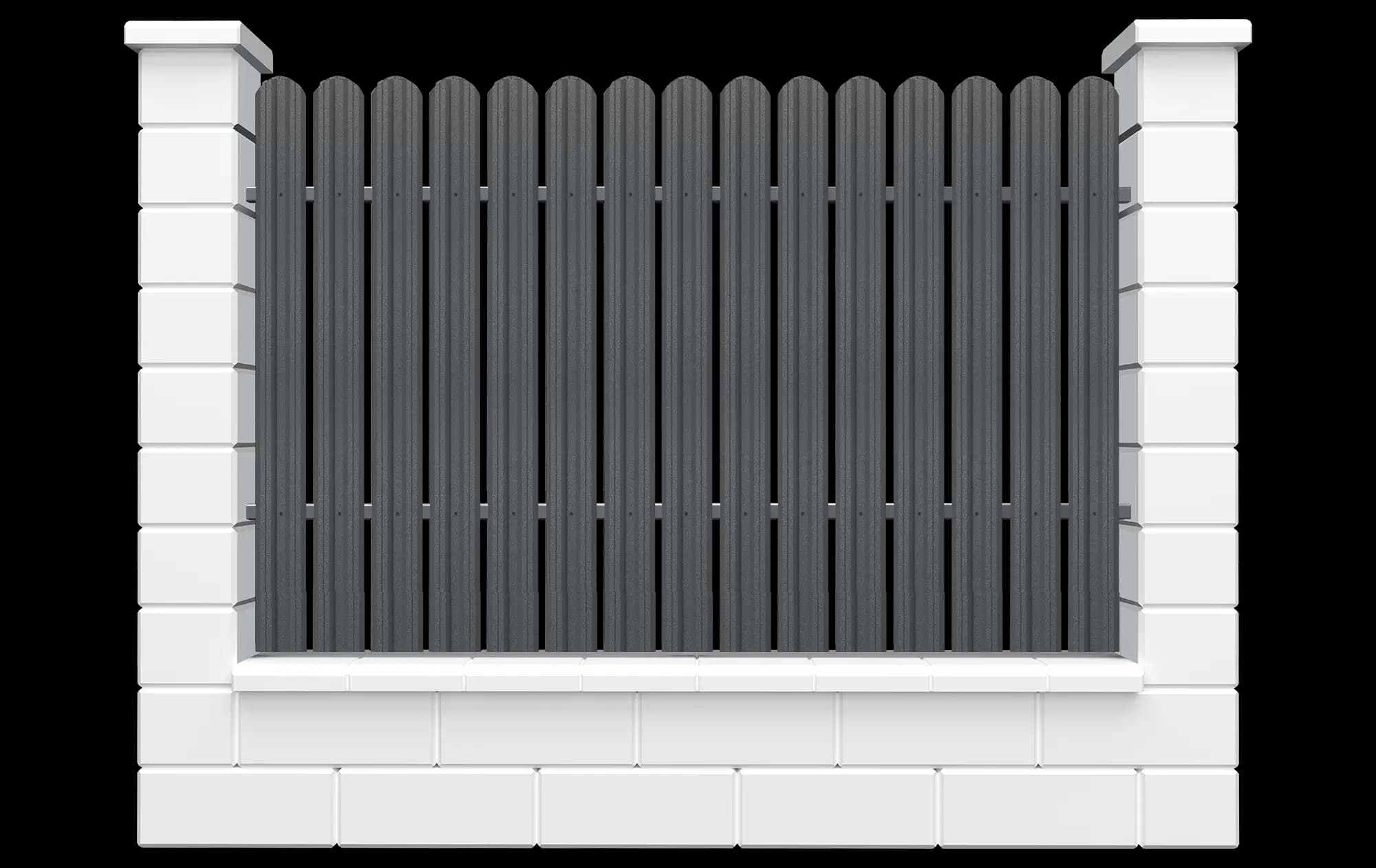 Y109 vertical – gard metalic tip șipcă