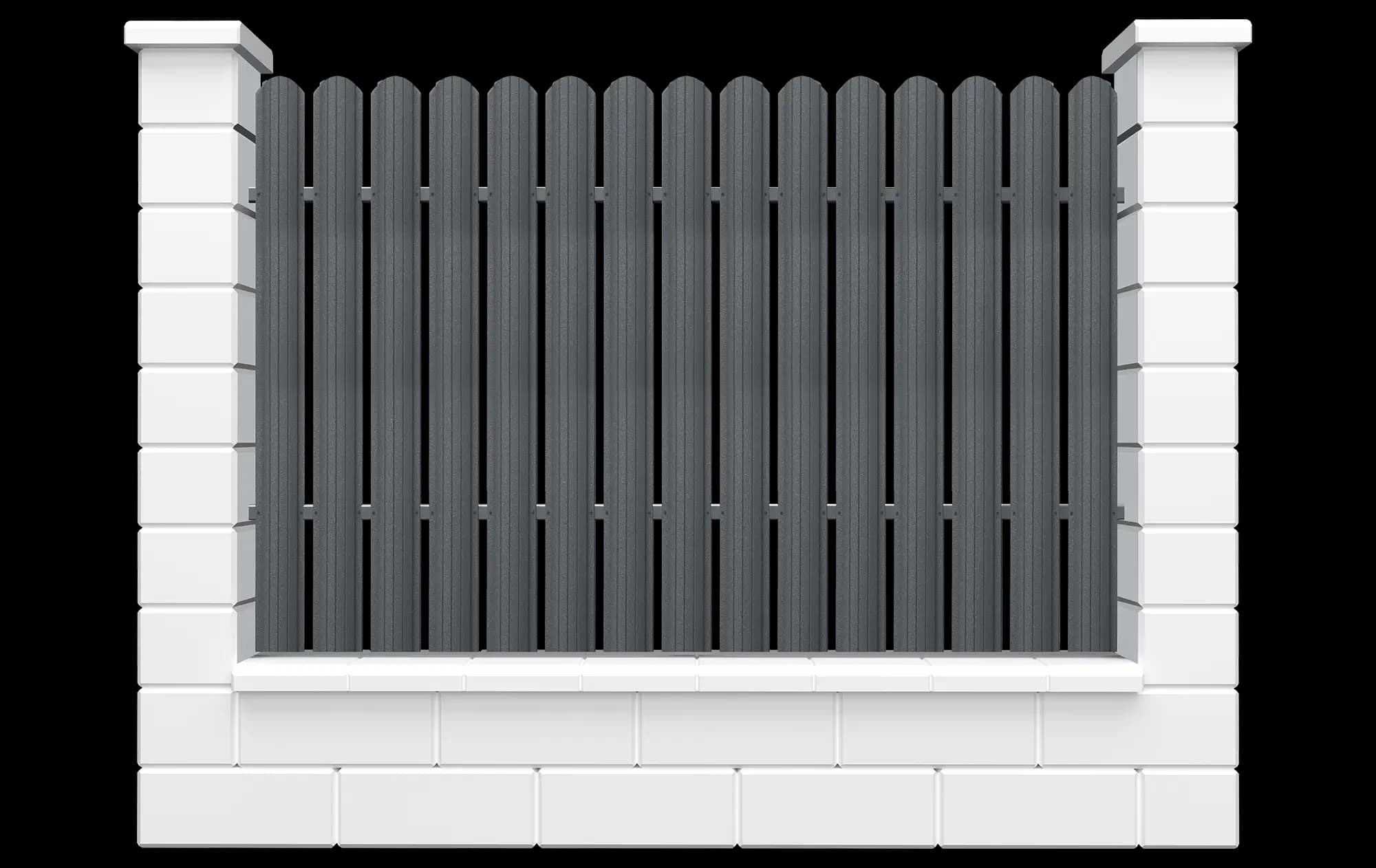 Y112 vertical – gard metalic tip șipcă
