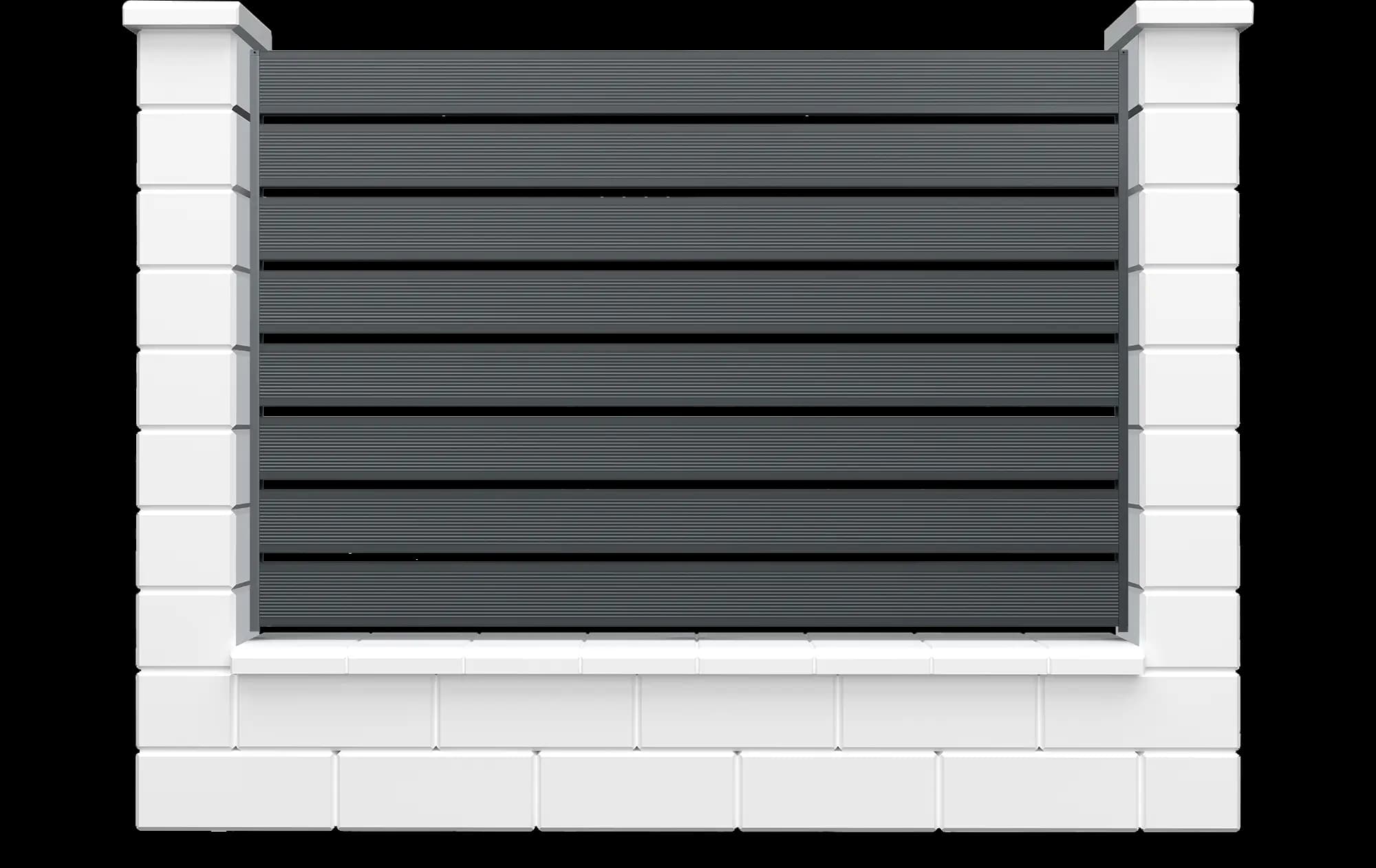 X120 nervurat – gard metalic tip casetă