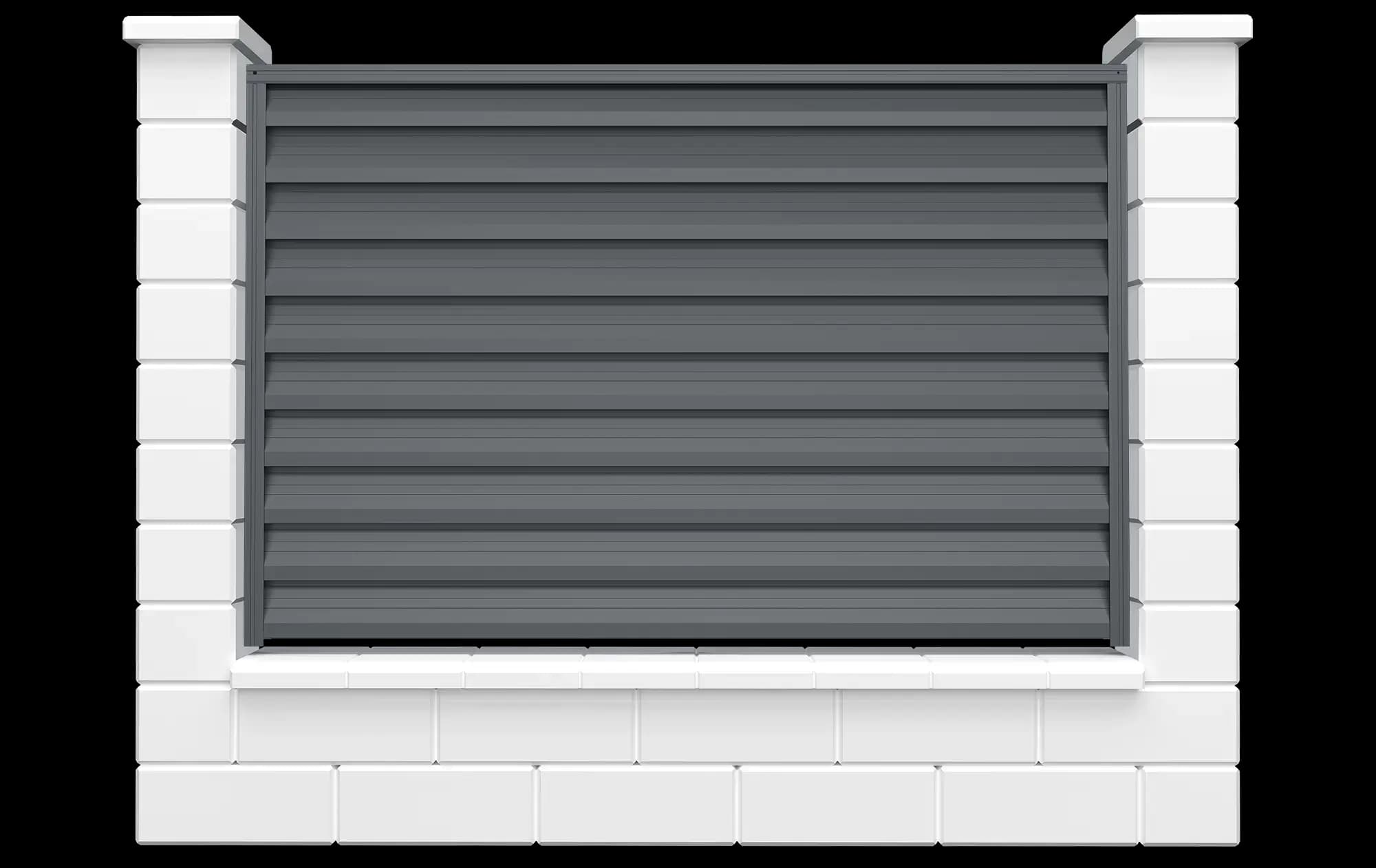 X121-2F – gard metalic tip jaluzea