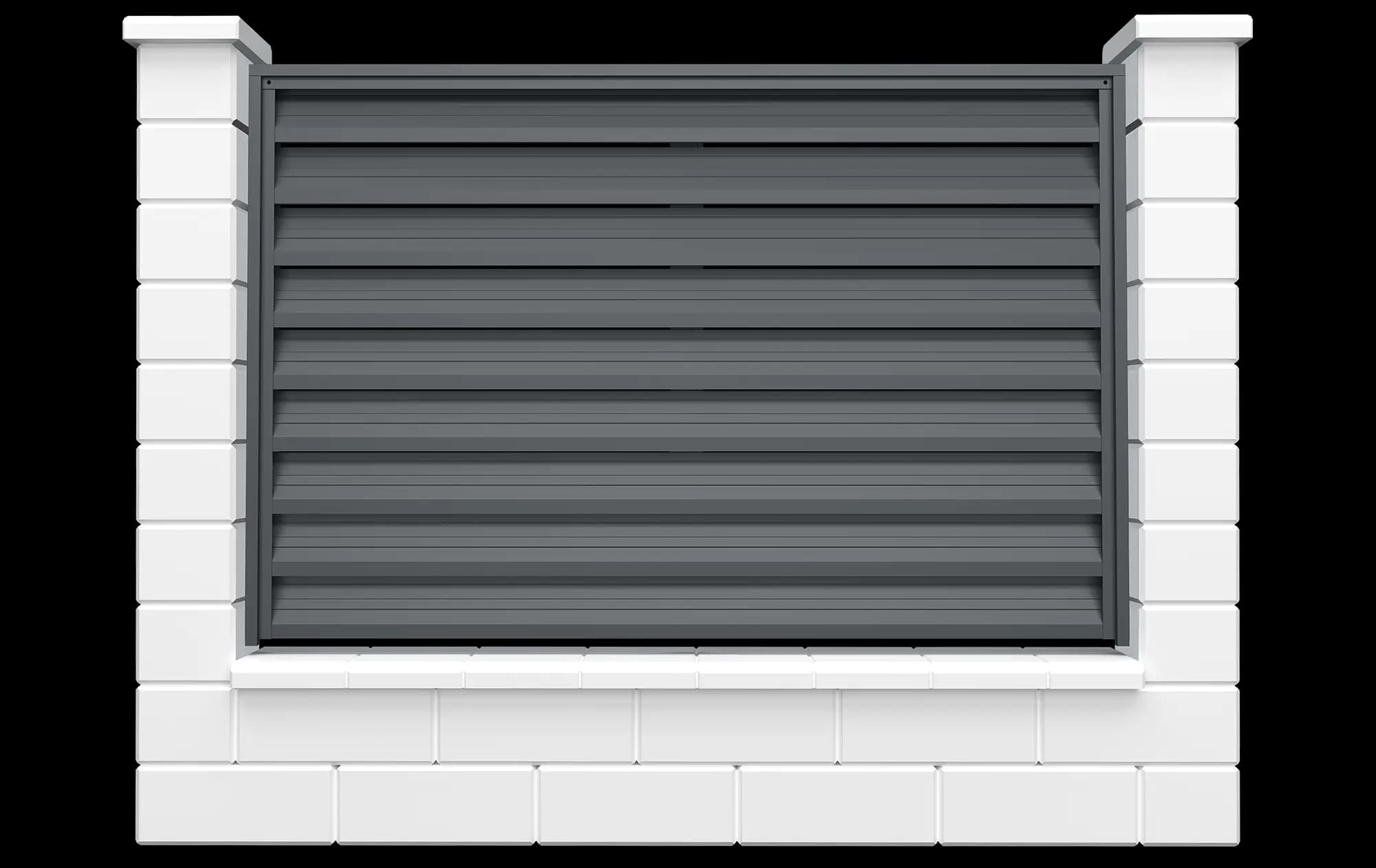 X121 – gard metalic tip jaluzea